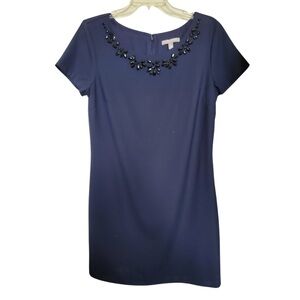 Banana Republic Embellished Neckline Shift Dress